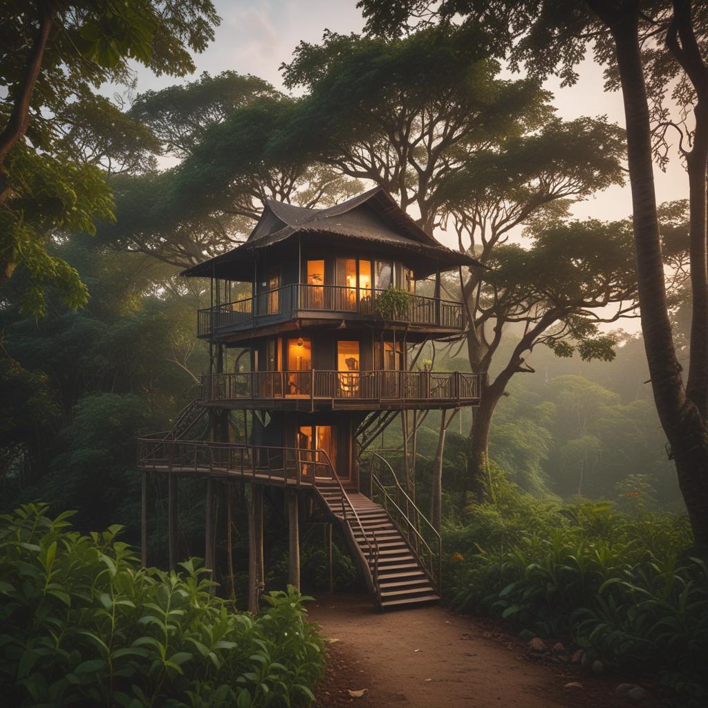 Thai City, Beach & Spectacular Tree House Paradise Luxury